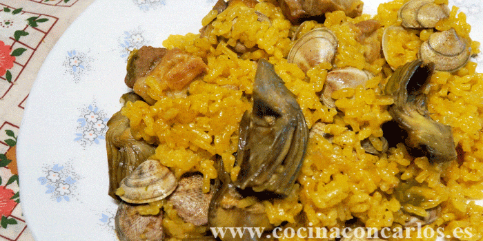 Arroz de Costilla y Alcachofas con Chirlas